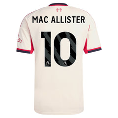 Alexis Mac Allister Liverpool adidas 2025/26 Away Player Jersey - White