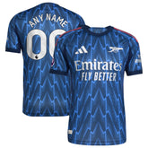 Arsenal adidas 2025/26 Away Custom Jersey - Blue
