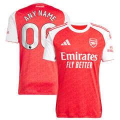 Arsenal adidas 2025/26 Home Custom Jersey - Red