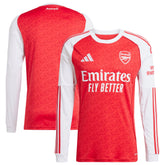 Arsenal adidas 2025/26 Home Long Sleeve Jersey - Red