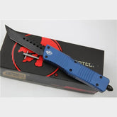 Micro Tech Hunting Knife Blue