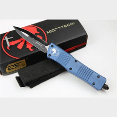 Micro Tech Hunting Knife Blue