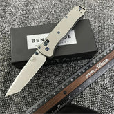 Benchmade BM537 Tanto Pocket Folding Knife For Camping Hunting