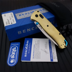Benchmade Golden 535 Bugout Knife For Hunting
