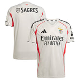 Benfica adidas 2025/26 Away Custom Jersey - Gray