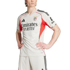 Benfica adidas 2025/26 Away Custom Jersey - Gray