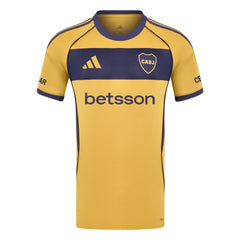 Boca Juniors adidas 2025/26 Away Custom Jersey - Yellow