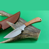 Boker Plus Bowie Fixed Blade Knife Wood Handle For Hunting