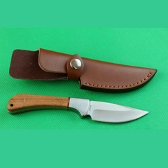 Boker Plus Bowie Fixed Blade Knife Wood Handle For Hunting