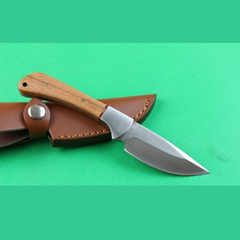 Boker Plus Bowie Fixed Blade Knife Wood Handle For Hunting