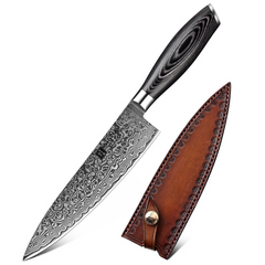 Chef Knife Japanese Style VG10 Damascus For Kitchen