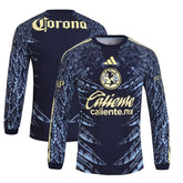 Club America adidas 2025/26 Away Long Sleeve Jersey - Navy