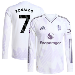 Cristiano Ronaldo Manchester United adidas 2025/26 Away Long Sleeve Player Jersey - White