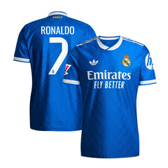 Cristiano Ronaldo 7 Real Madrid adidas 2025/26 Third Player Jersey - Blue