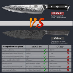 Damascus Chef Knife 8 Inch Japanese Steel 67 Layers Kitchen