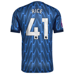 Declan Rice Arsenal adidas 2025/26 Away Player Jersey - Blue