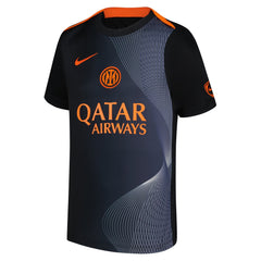 Inter Milan Nike 2025/26 Third Academy Pro Pre-Match Performance Top - Black