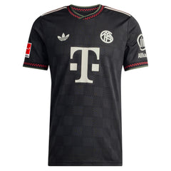 Jamal Musiala Bayern Munich adidas 2025/26 Third Player Jersey - Black