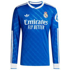 Jude Bellingham Real Madrid adidas 2025/26 Third Long Sleeve Player Jersey - Blue