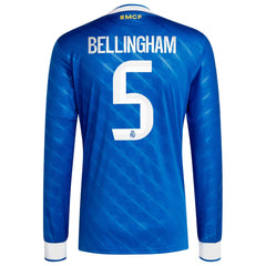 Jude Bellingham Real Madrid adidas 2025/26 Third Long Sleeve Player Jersey - Blue
