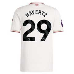 Kai Havertz Arsenal adidas 2025/26 Third Player Jersey - White