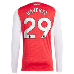 Kai Havertz Arsenal adidas 2025/26 Home Long Sleeve Player Jersey - Red