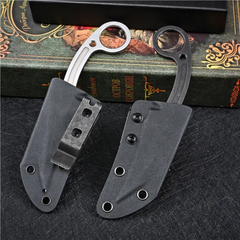 Karambit Knife Steel Handle Fixed Blade For Hunting