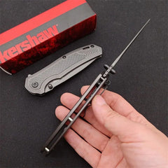 Kershaw 8310 Camping Hunting Pocket Knife Gray