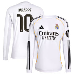 Kylian Mbappé Real Madrid adidas 2025/26 Home Player Jersey - White