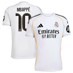 Kylian Mbappé Real Madrid adidas 2025/26 Home Player Jersey - White