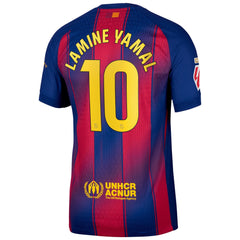 Lamine Yamal 10 Barcelona 2025/26 Home Player Jersey - Blue