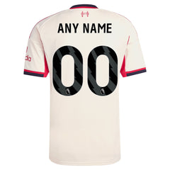 Liverpool adidas 2025/26 Away Custom Jersey - White