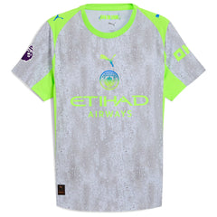 Erling Haaland Manchester City Puma 2025/26 Third Jersey - Green/Neon Green