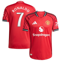 Manchester United adidas WSL Home Shirt 2025-26 with Cristiano Ronaldo 7 printing Jersey
