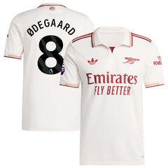 Martin Ødegaard Arsenal adidas 2025/26 Third Player Jersey - White