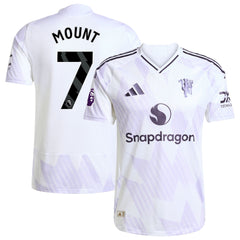 Mason Mount Manchester United adidas 2025/26 Away Player Jersey - White