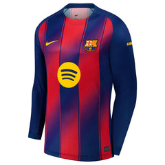 Nike Robert Lewandowski Barcelona 2025/26 Home Long Sleeve Jersey - Navy