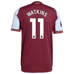 Ollie Watkins Aston Villa adidas 2025/26 Home Jersey - Claret