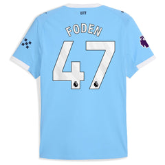 Phil Foden Manchester City Puma 2025/26 Home Player Jersey - Sky Blue