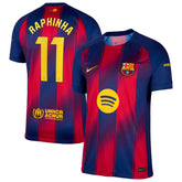 Raphinha Barcelona Nike 2025/26 Home Jersey - Navy