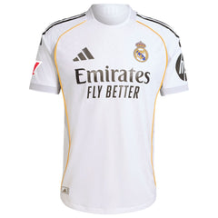 Real Madrid adidas 2025/26 Home Authentic Custom Jersey – White