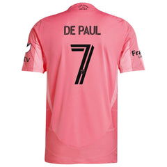 Rodrigo De Paul Inter Miami CF adidas 2025 Euforia Player Jersey - Light Pink