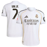 Vini Jr. Real Madrid adidas 2025/26 Home Jersey - White