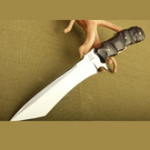 Fox Straight Knife 7Cr17Mov 58HRC Fixed Blade For Hunting