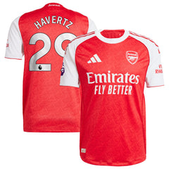 Kai Havertz Arsenal home jersey adidas authentic in red and white with Emirates Fly Better logo