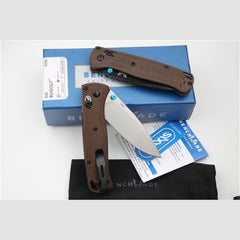benchmade Bugout 535 Folding Knife For Camping Hunt brown