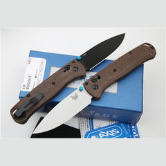 benchmade Bugout 535 Folding Knife For Camping Hunt brown