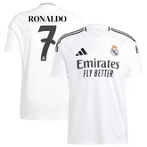 adidas Cristiano Ronaldo Real Madrid jersey 2025 white football shirt with black logo and number 7