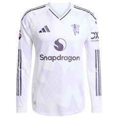 Cristiano Ronaldo Manchester United adidas 2025/26 Away Long Sleeve Player Jersey - White