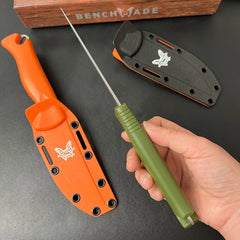 knivescollection™ bm hunt meatcrafter fixed-blade utility knife – cpm-154 steel, grivory handle